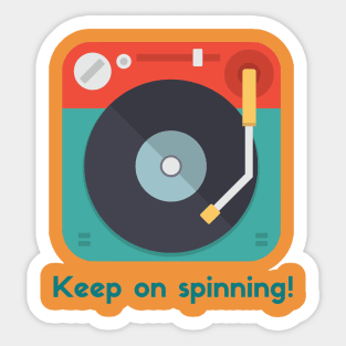 Turntable - Keep on spinning Sticker